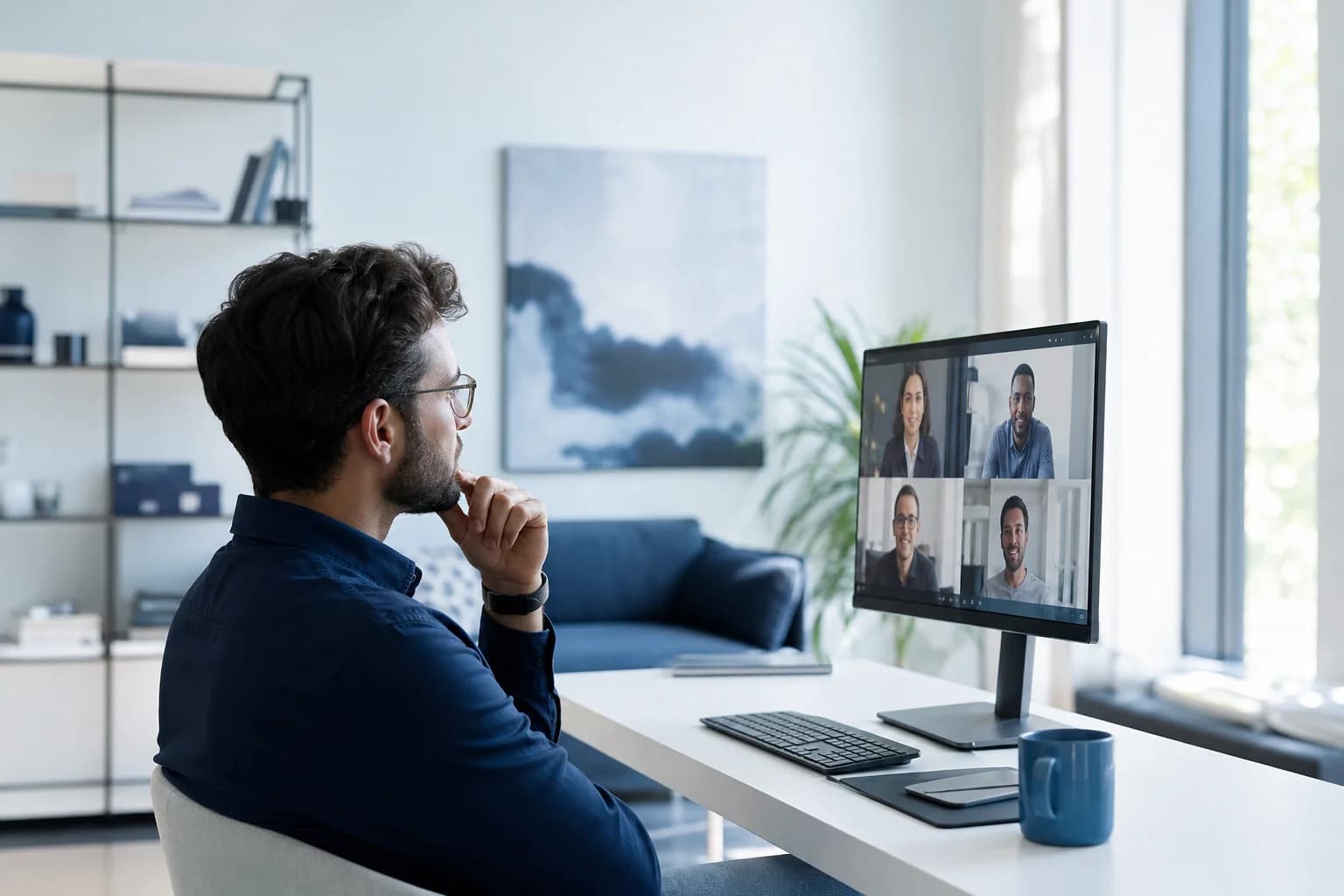 Engineering team collaborating with nearshore remote developers